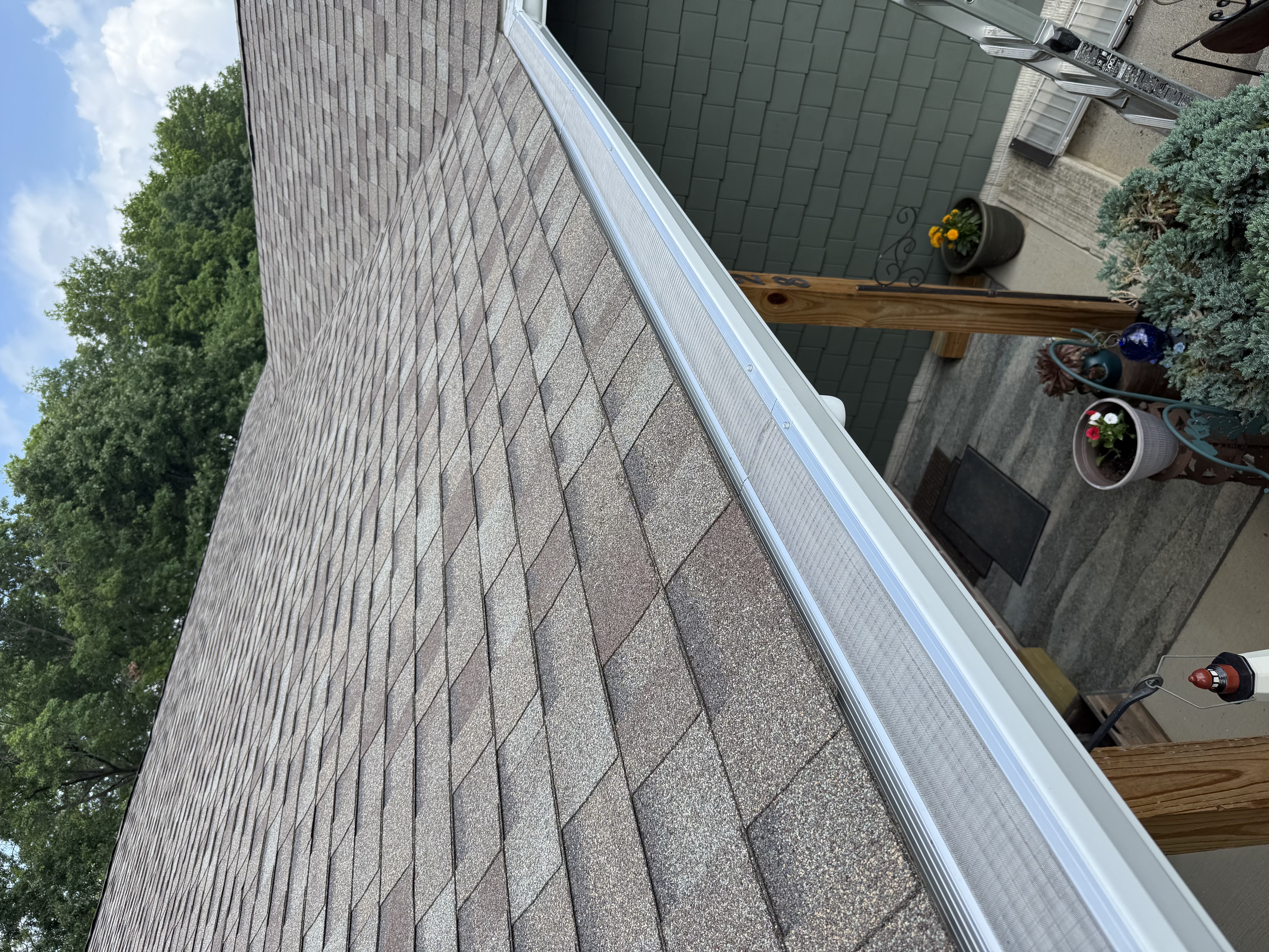 Leaf Armor gutter guard installed on a home