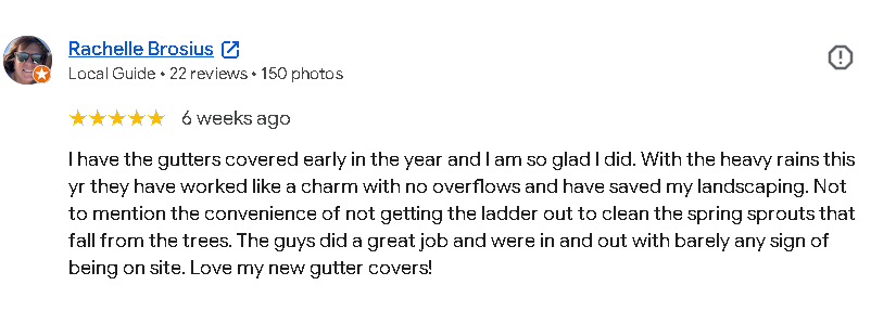 Real Google review screenshot