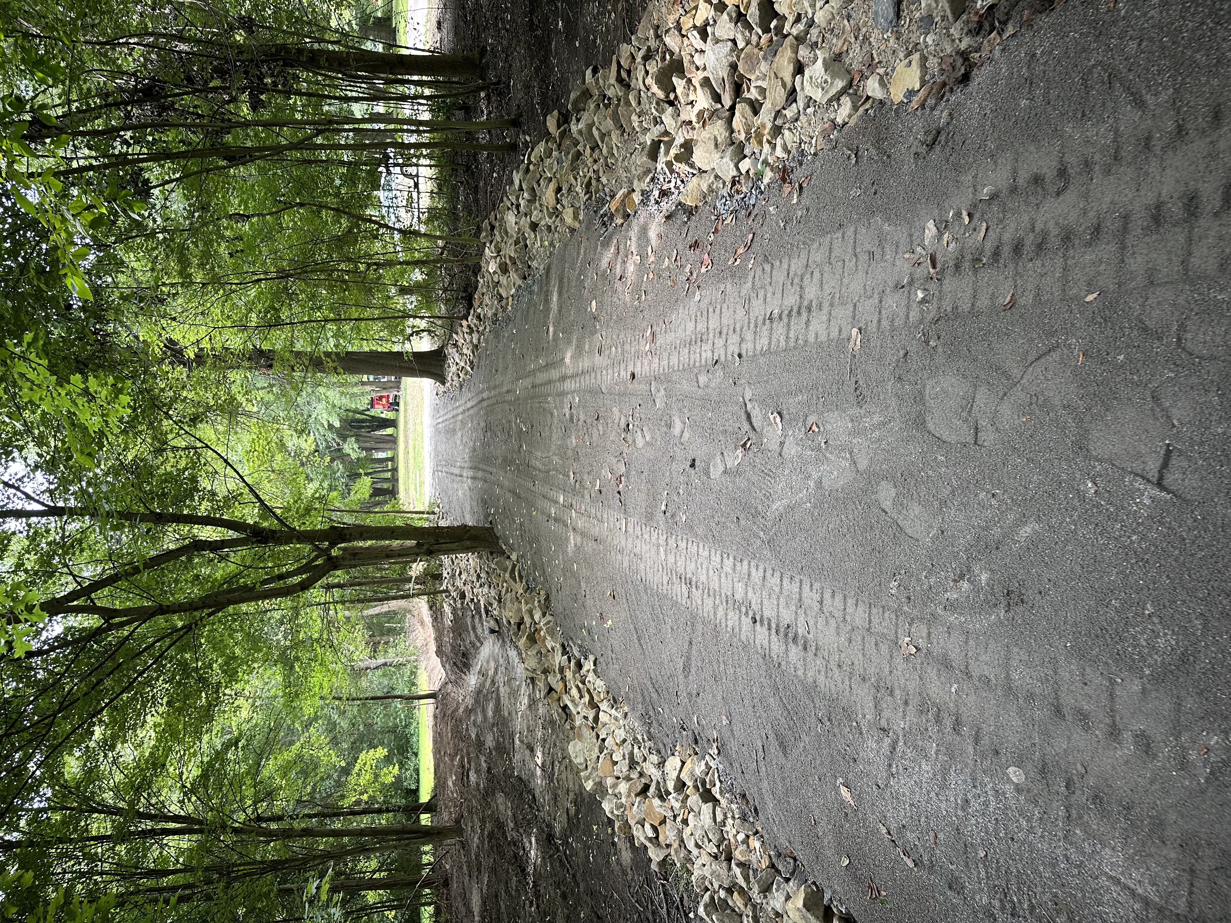 Driveway excavation and gravel base preparation in Trumbull County