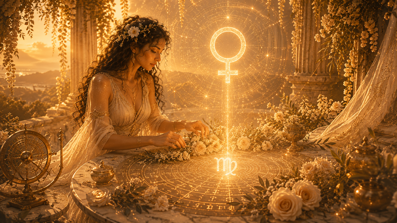 Venus en Virgo como energía de integración, cuidado cotidiano y vínculos conscientes