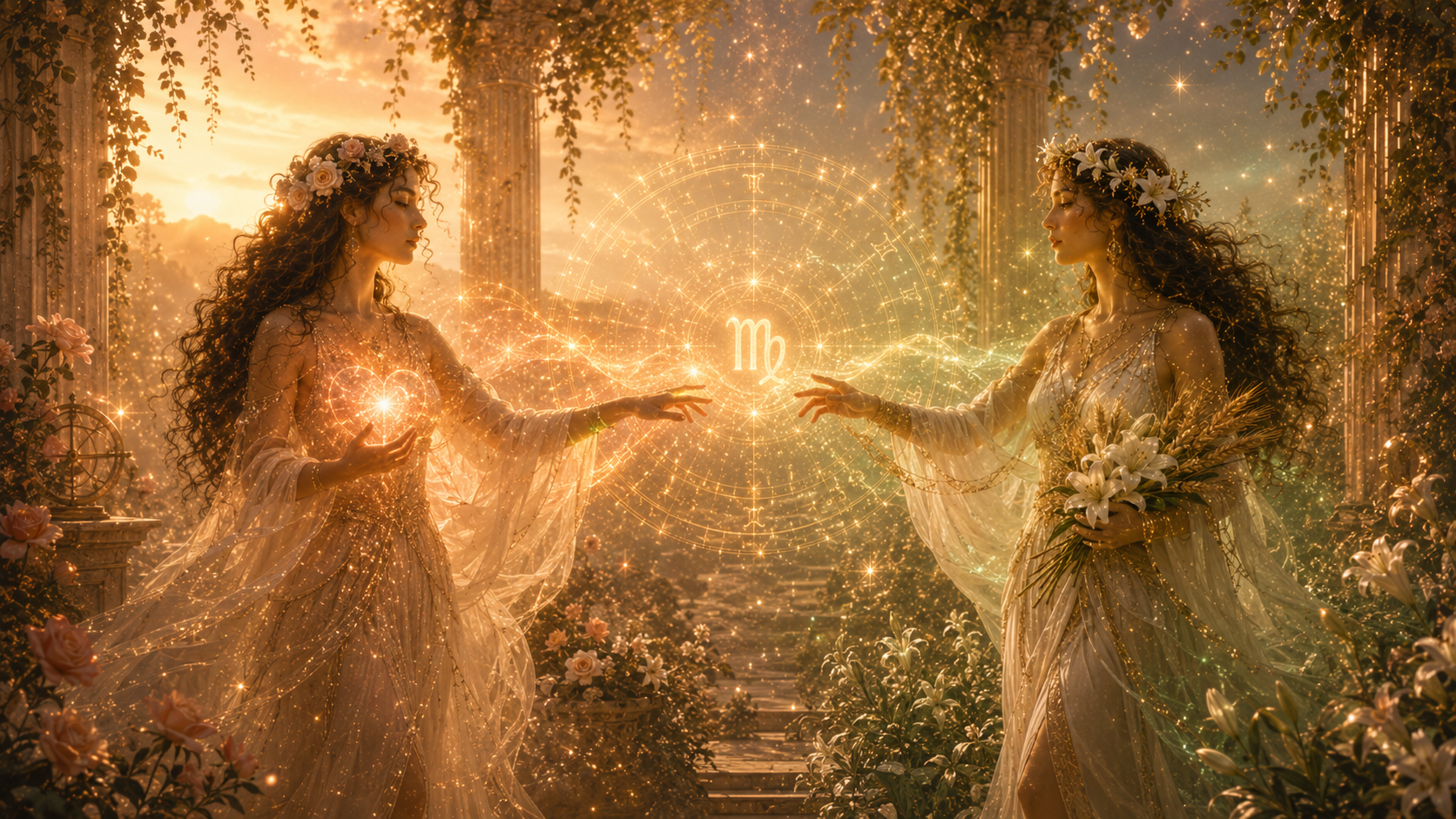 Venus en Virgo como tránsito astrológico de vínculos, coherencia afectiva y amor consciente