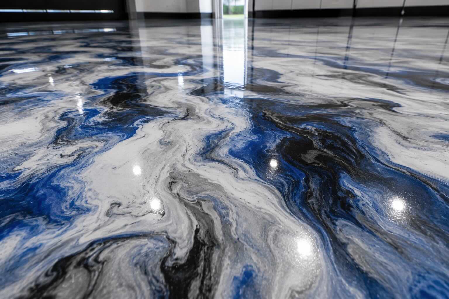 Metallic Epoxy Floor by Bear Bond Epoxy in Sonoma County