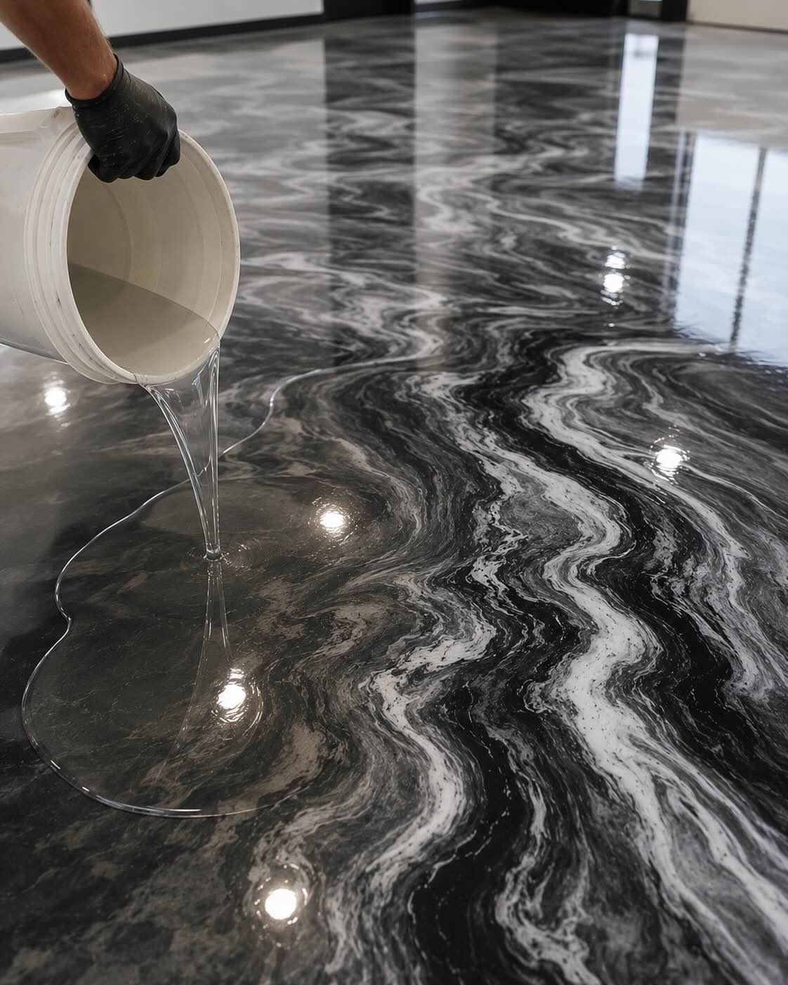 Decorative Metallic Epoxy by Bear Bond Epoxy in Sonoma County