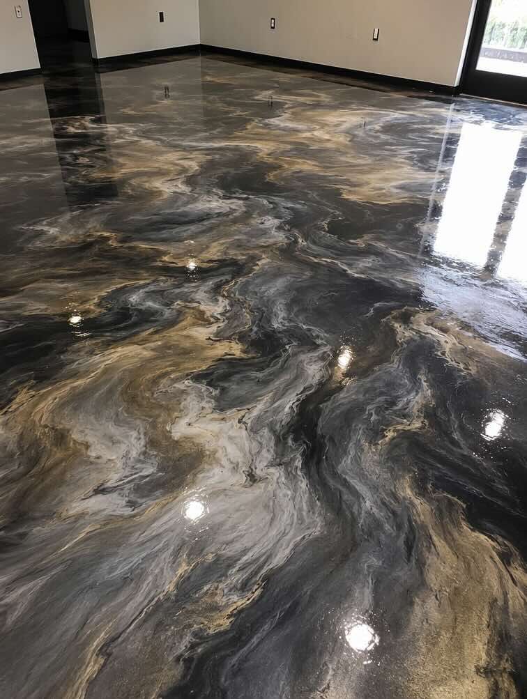 Decorative Metallic Epoxy by Bear Bond Epoxy in Sonoma County