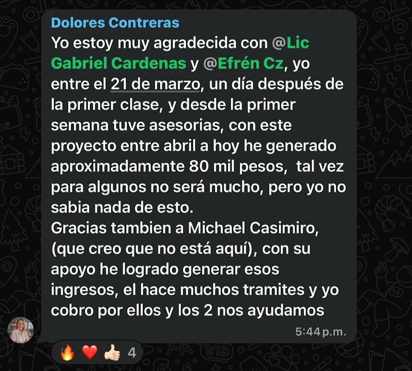 Testimonio de alumno de Agente Pro
