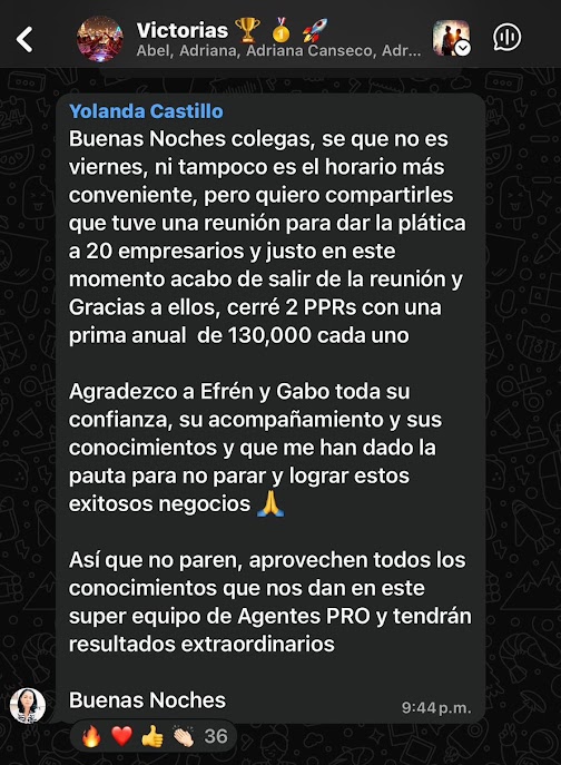 Testimonio de alumno de Agente Pro