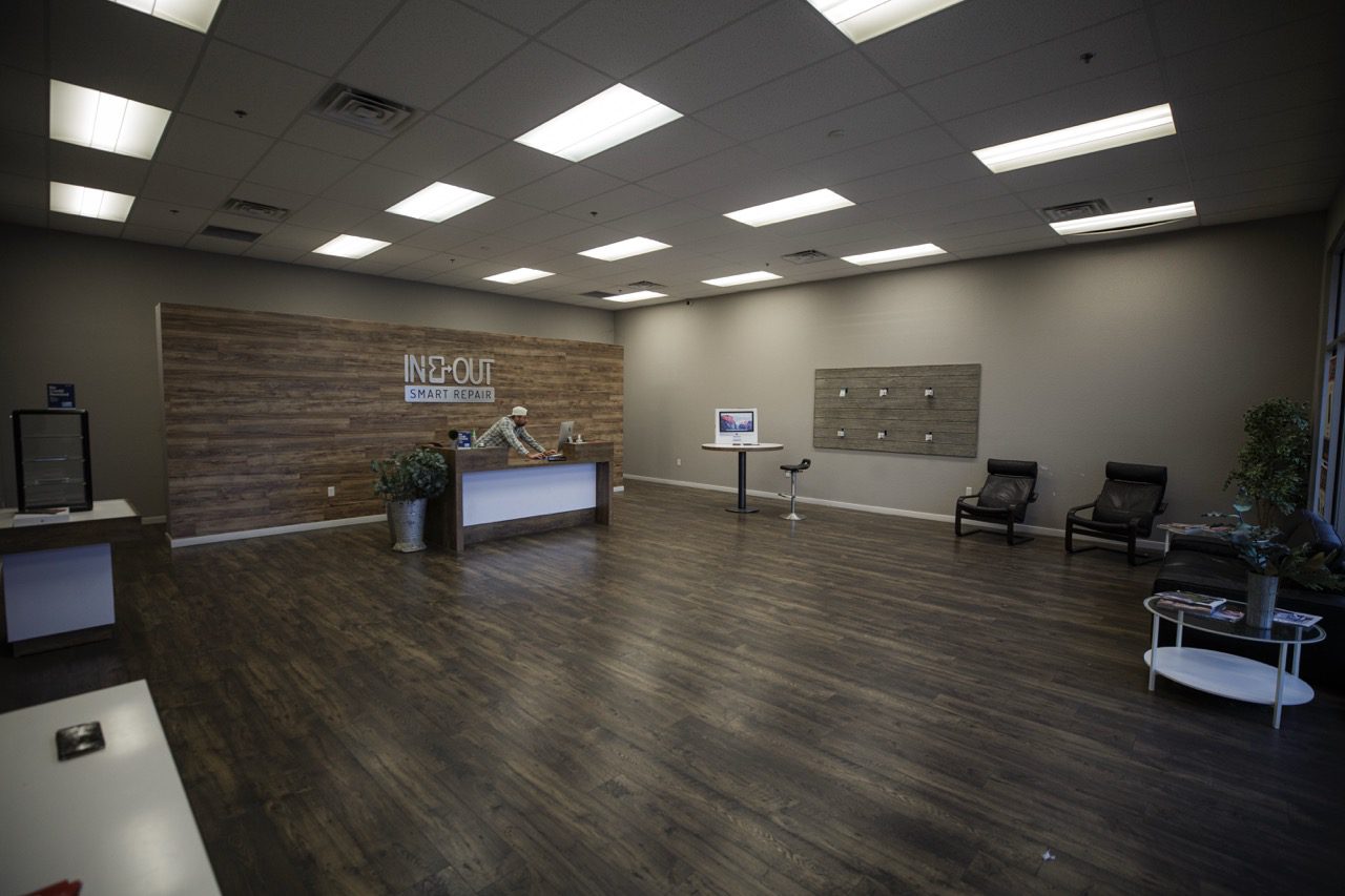 Redding Smart Repair shop interior with repair equipment in Redding, CA
