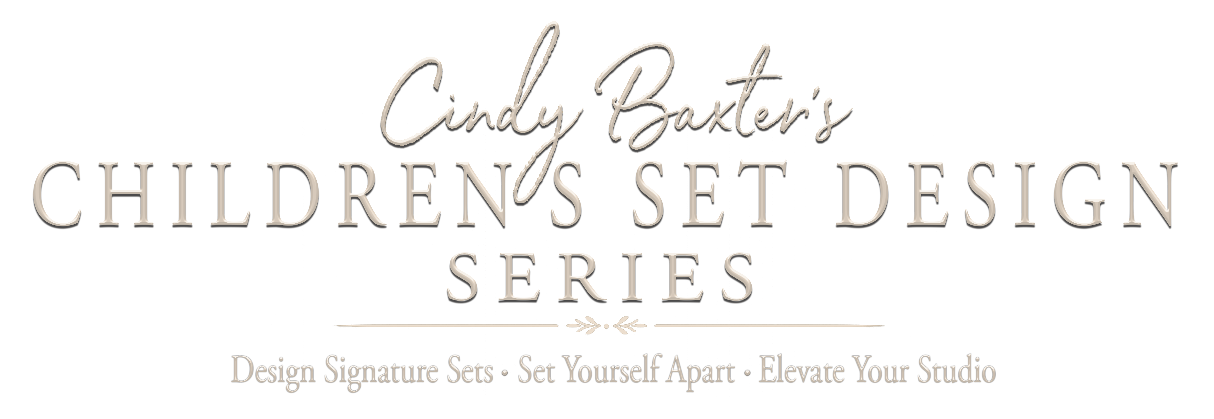 Cindy Baxter's Children's Set Design Series