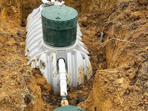Underground electric trenching in Coventry, RI