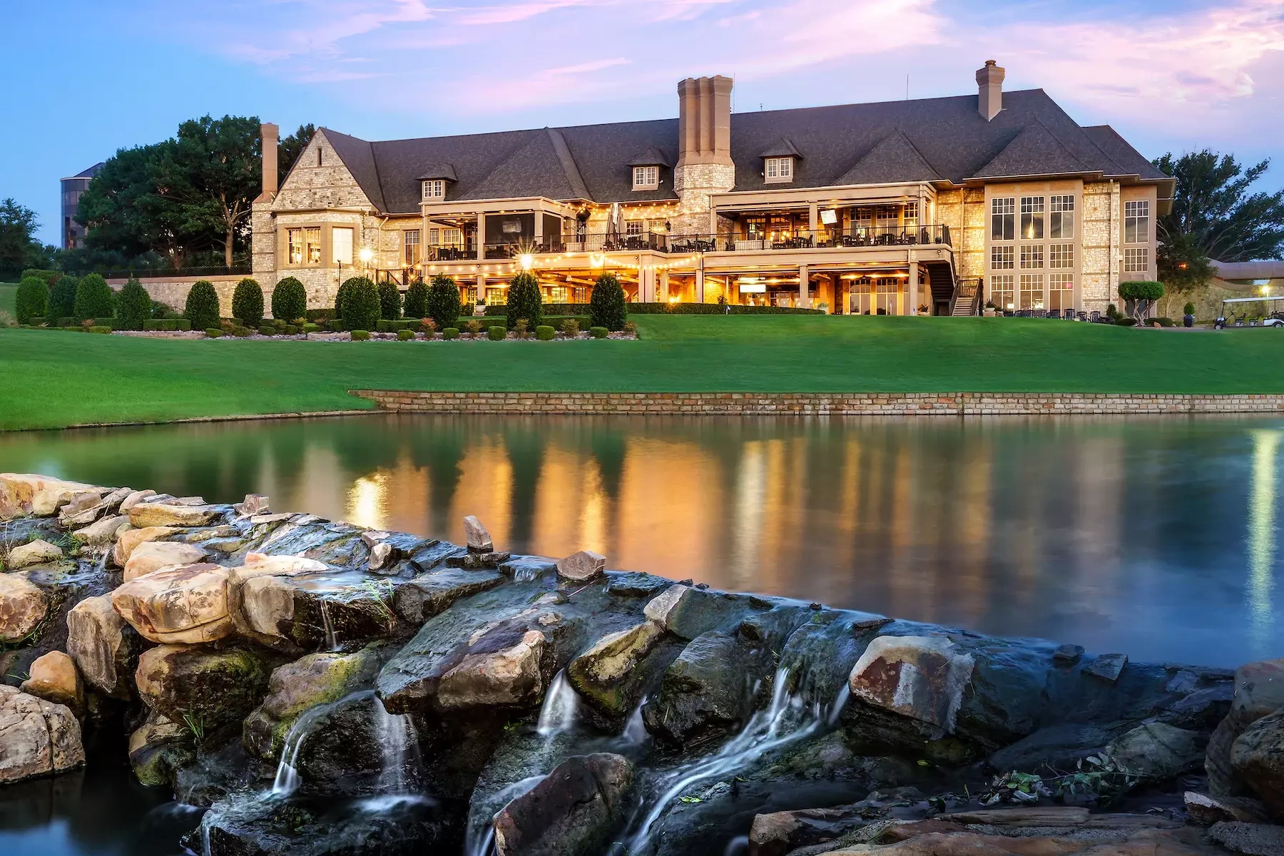 Trophy Club Country Club clubhouse and fairway