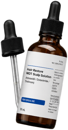 <h3>Minoxidil</h3><h3>Dutasteride + Tretinoin</h3>