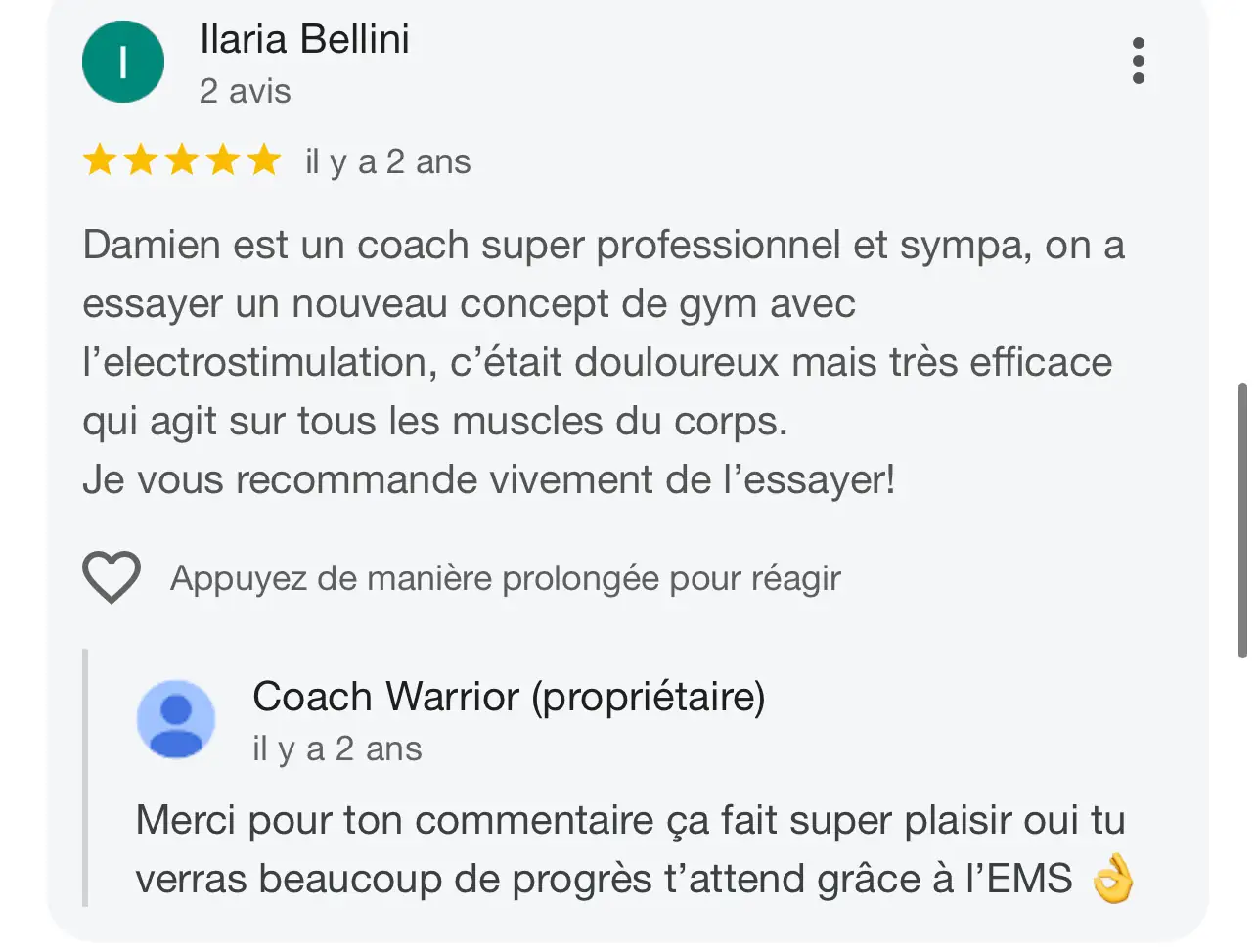 Témoignage cliente Queens Fight 2