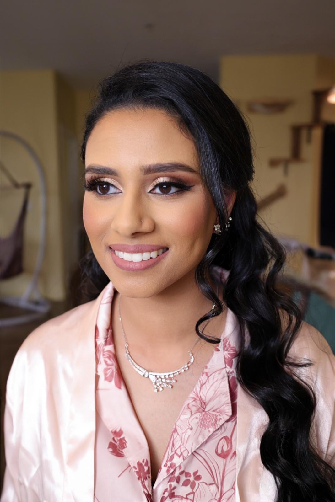 Natural radiant makeup look