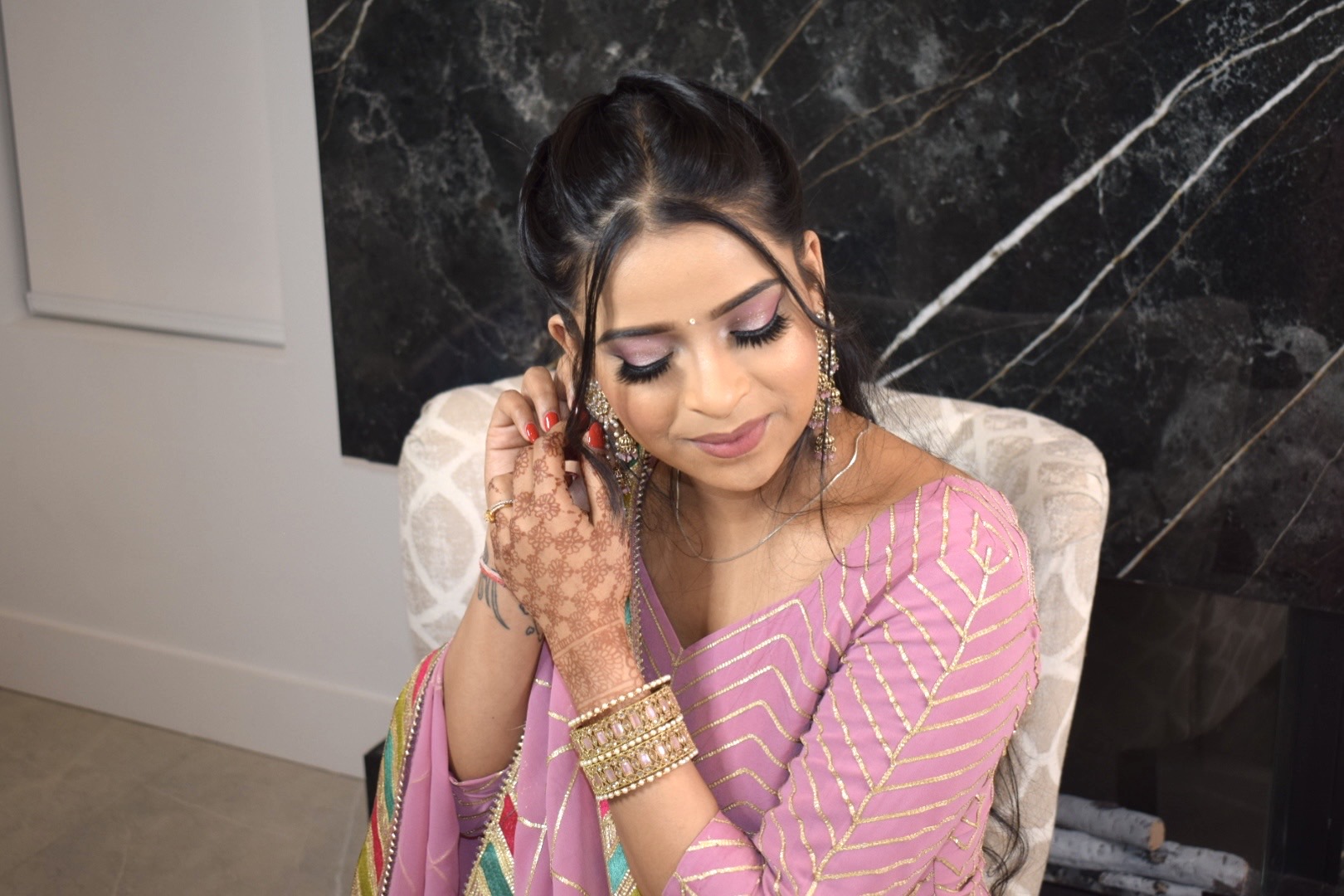 Bridal party makeup look