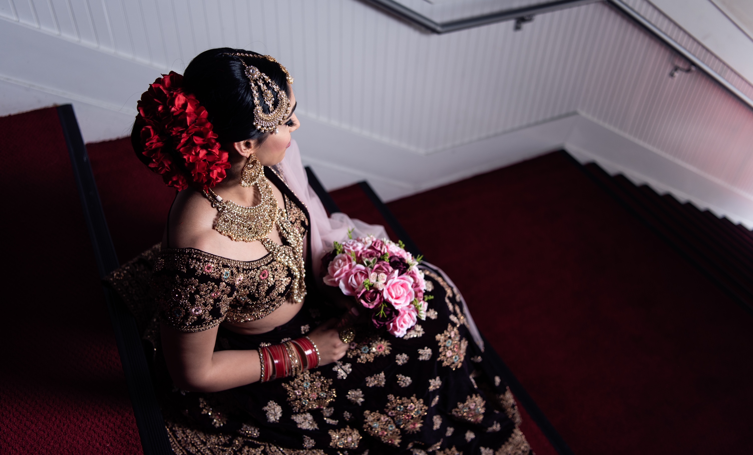 Natural bridal makeup and hair