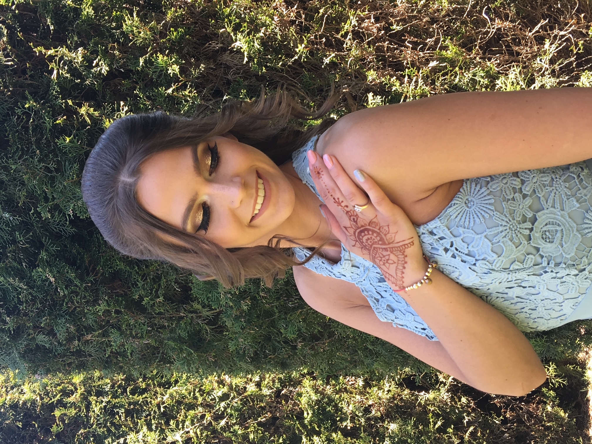 Romantic bridal hair styling