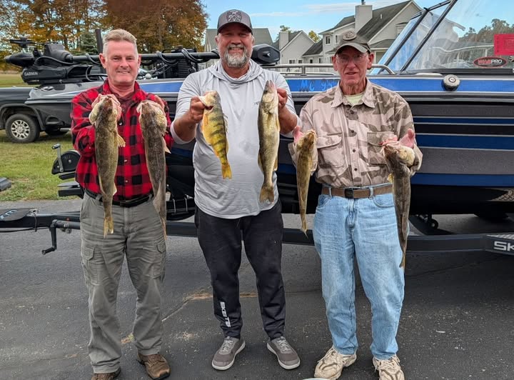 CLK Charters walleye fishing trip on Michigan water