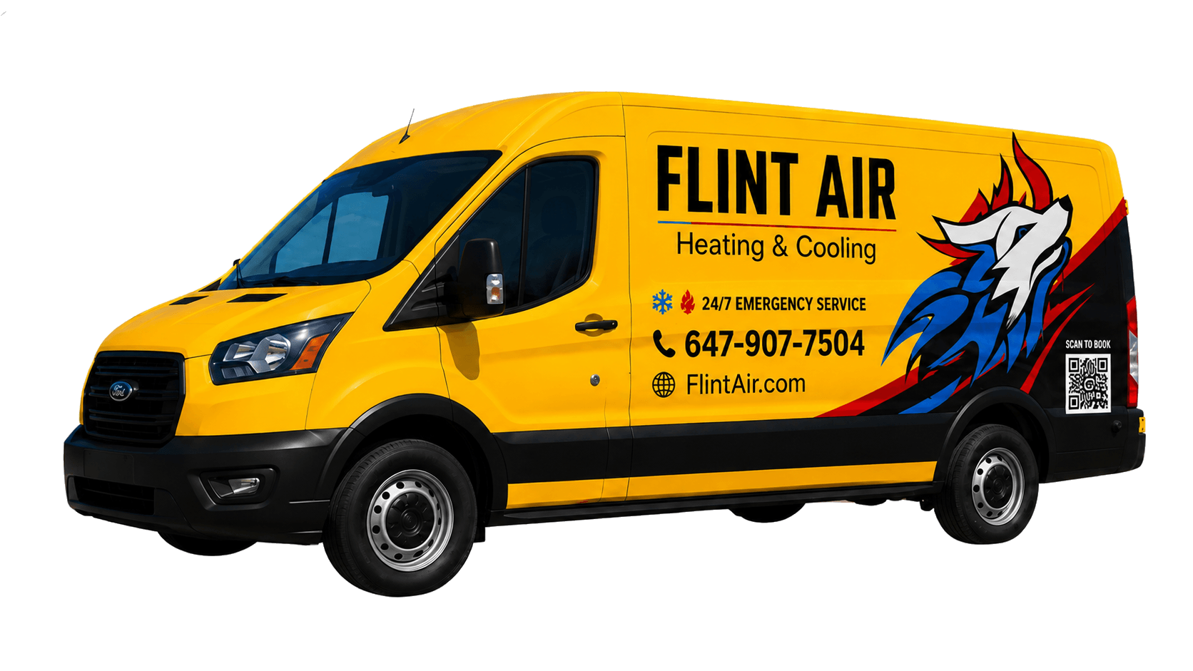 Flint Air Heating and Cooling service van