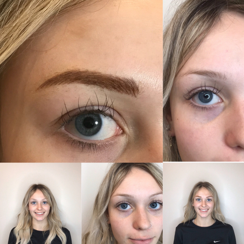 Hybrid combo brows result in Mesa AZ by Fine Arts Permanent Cosmetics