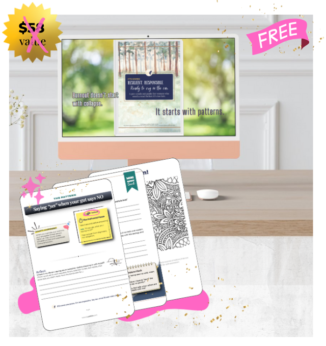 Image of The Energy Rescue Kit from b•great Coaching—a free PDF download featuring science-backed burnout recovery tools for high-functioning women managing chronic illness, invisible exhaustion, and boundary fatigue. Includes pages on energy audits, emotional resets, and burnout relief strategies.