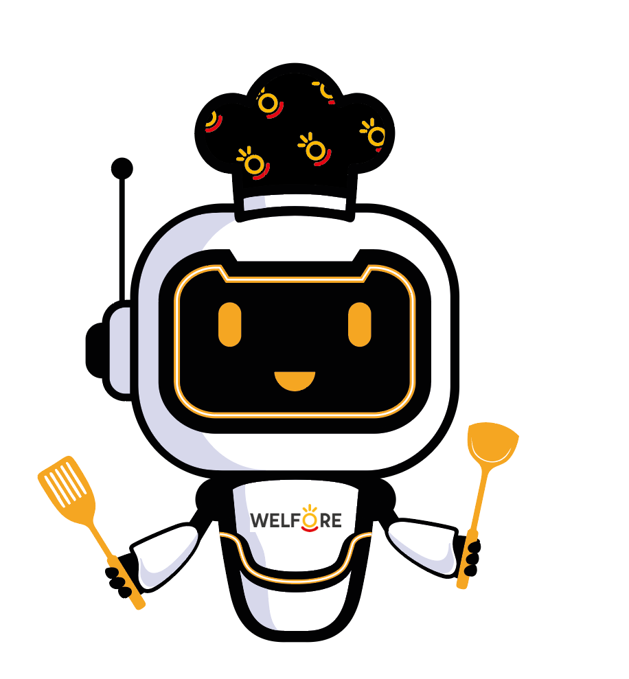 Official AskWelFore chef robot avatar