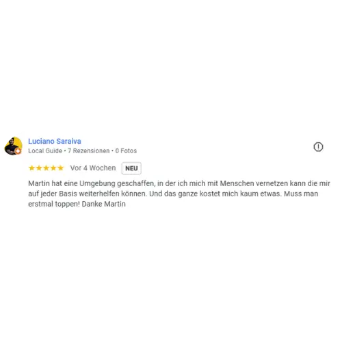 Google Bewertung von Luciano