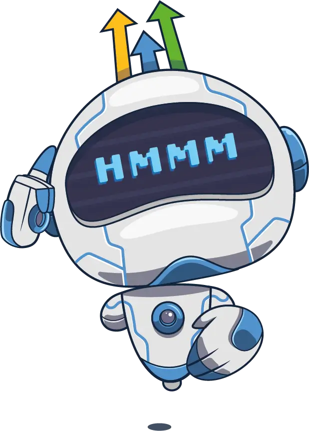 Nachdenklicher HighLevel Roboter Highly