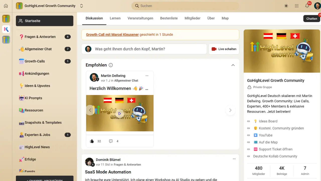 Community-Auswahl