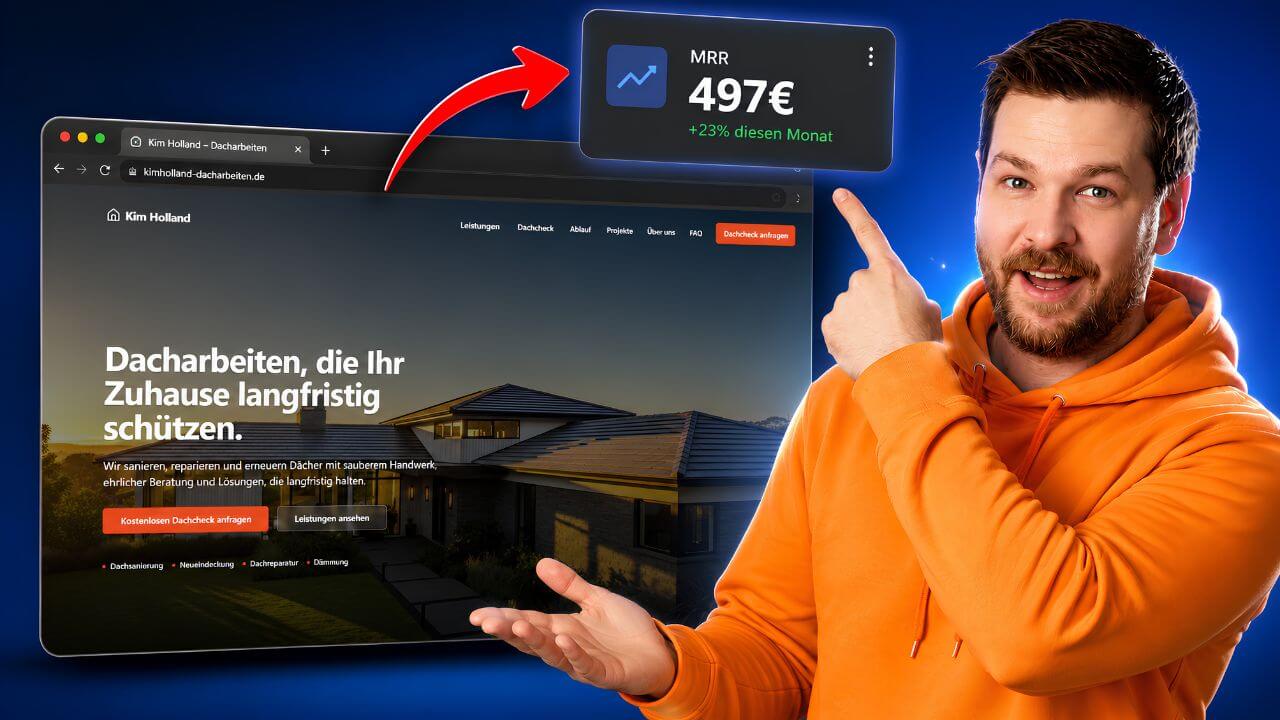 KI Website für Dachdecker erstellen mit GoHighLevel AI Studio