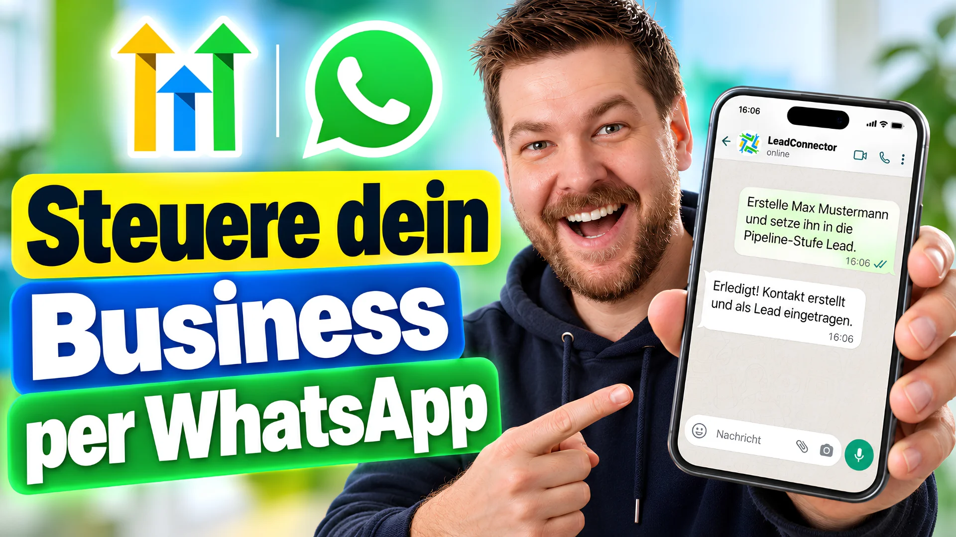HighLevel Ask AI per WhatsApp steuern