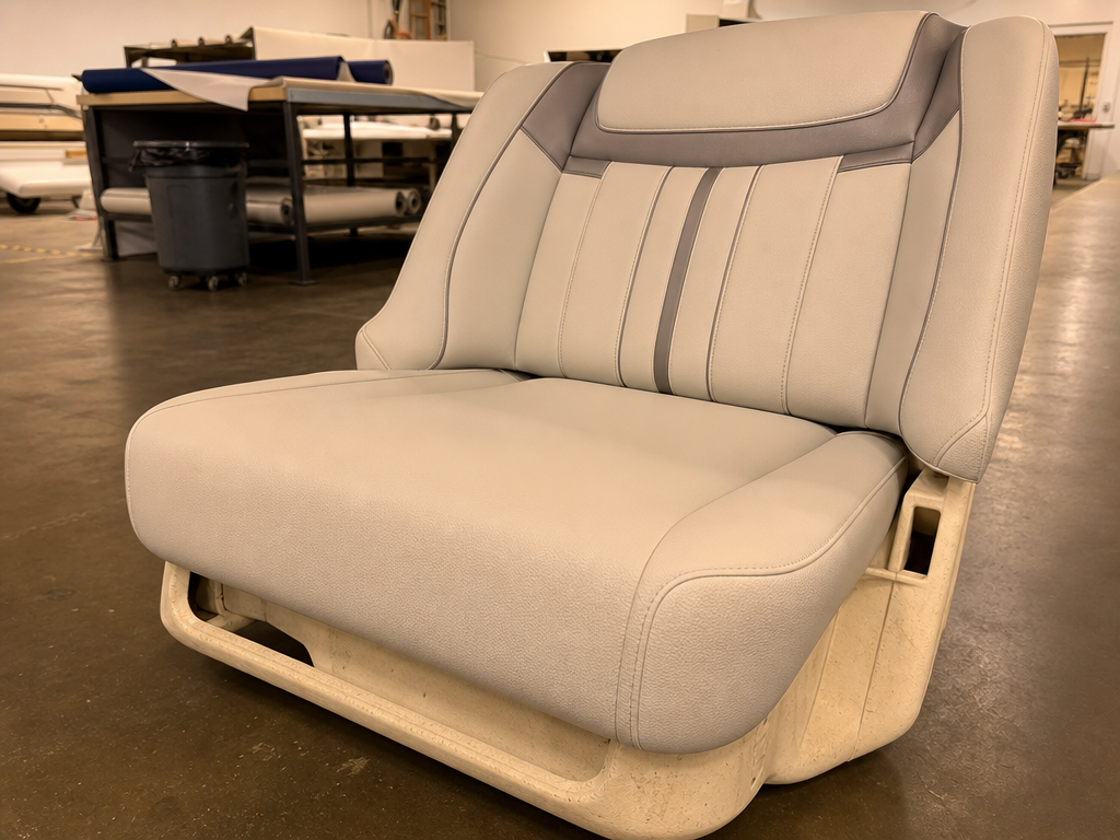 Boat seat upholstery — My Upholstery Guys Fort Worth serving Cedar Creek Lake Mabank
