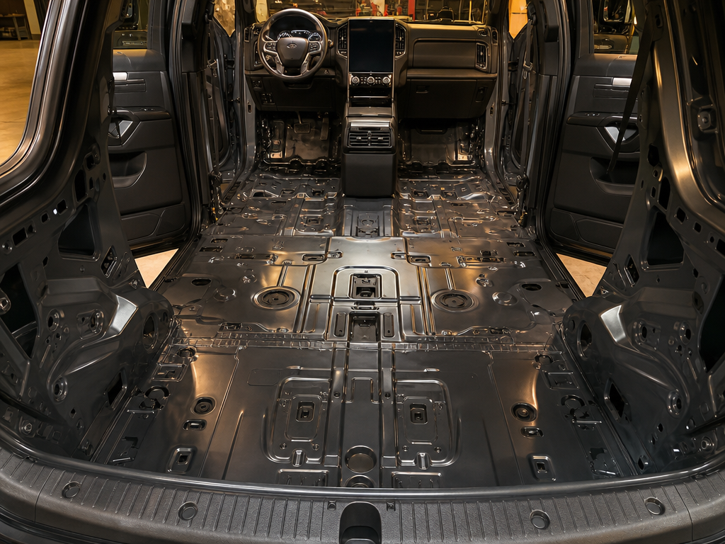 Old car carpet removed before replacement — My Upholstery Guys Fort Worth