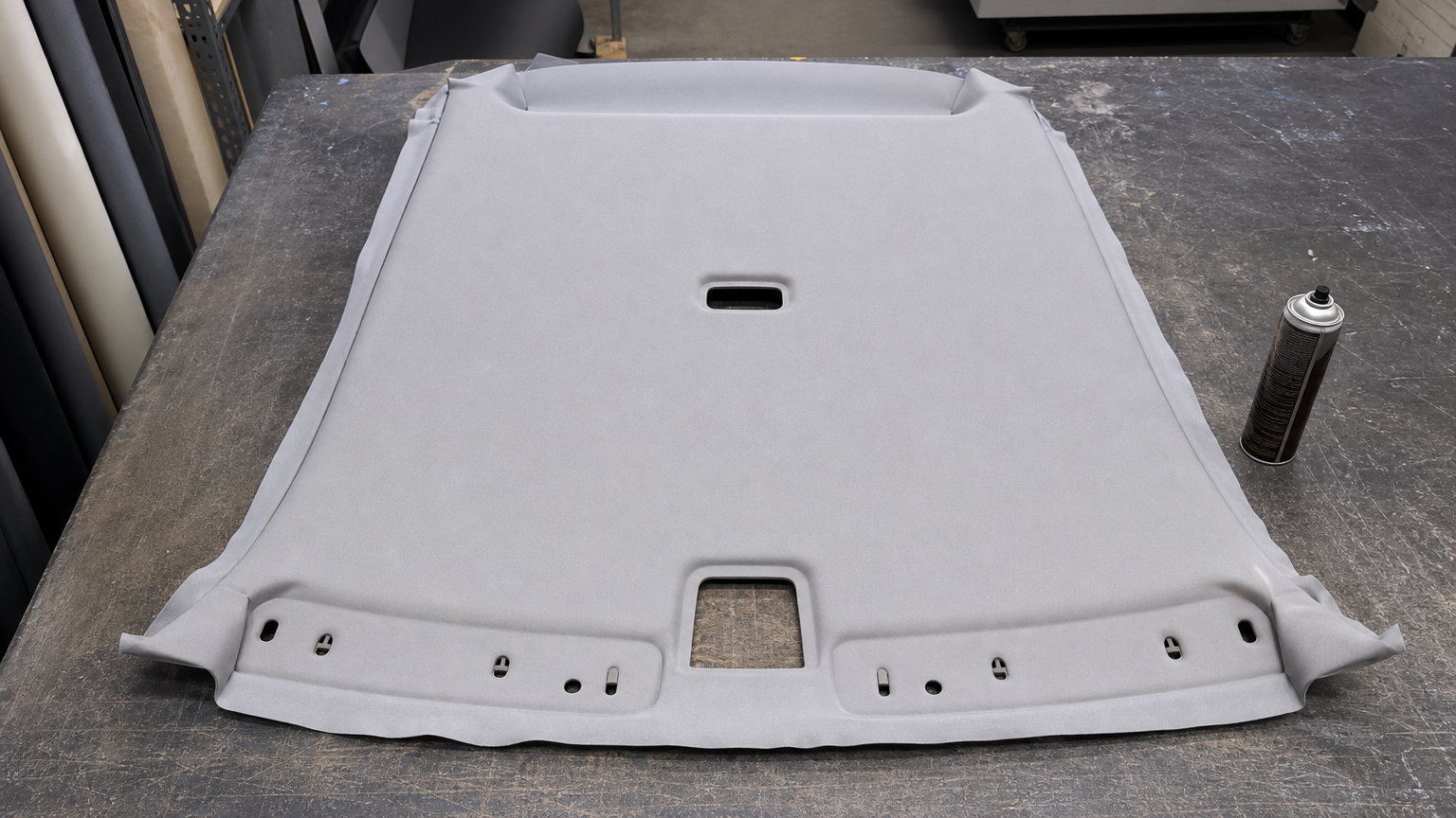 Car headliner replacement in progress — My Upholstery Guys Fort Worth