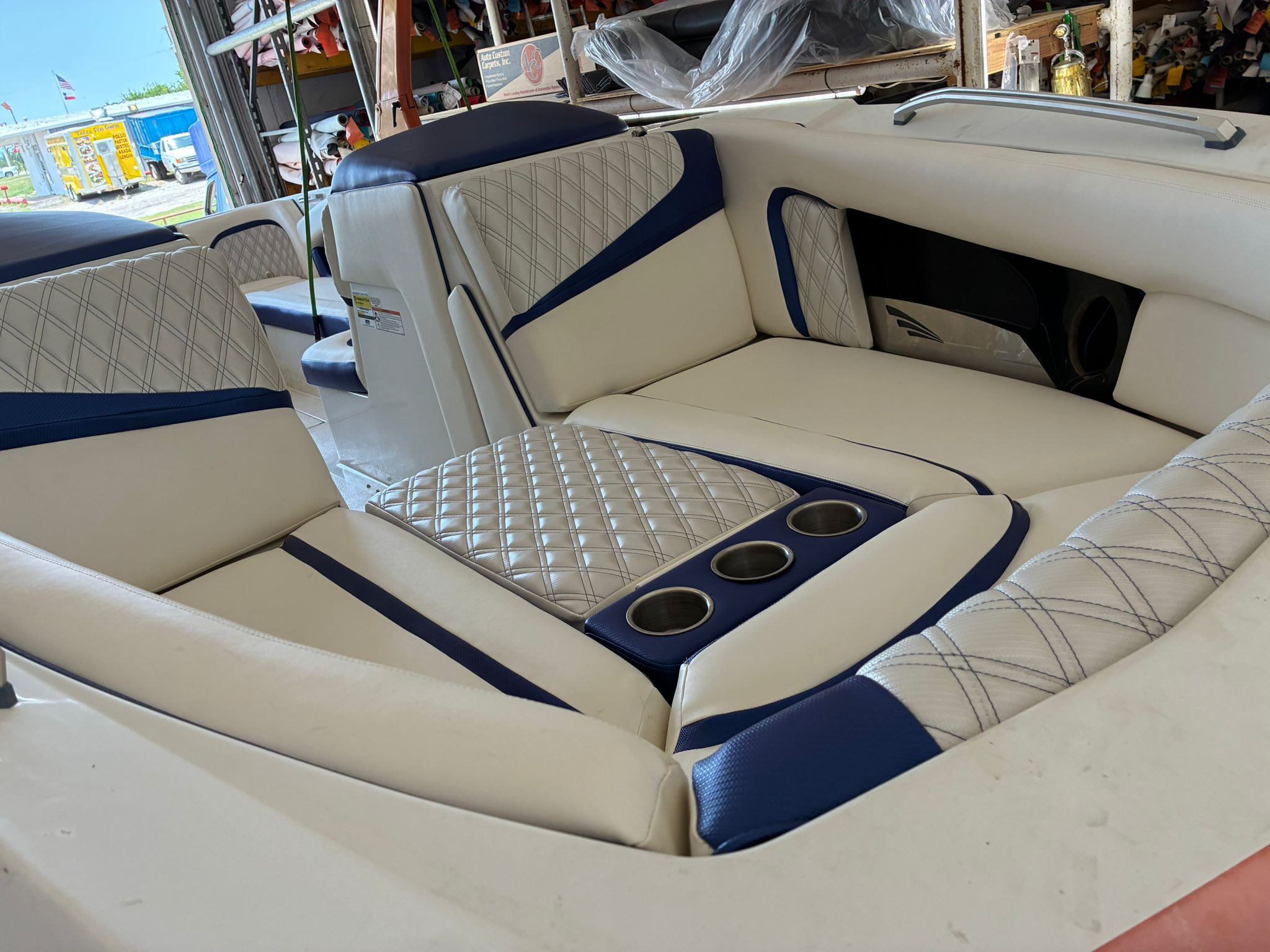 Marine upholstery Fort Worth — boat interior reupholstery