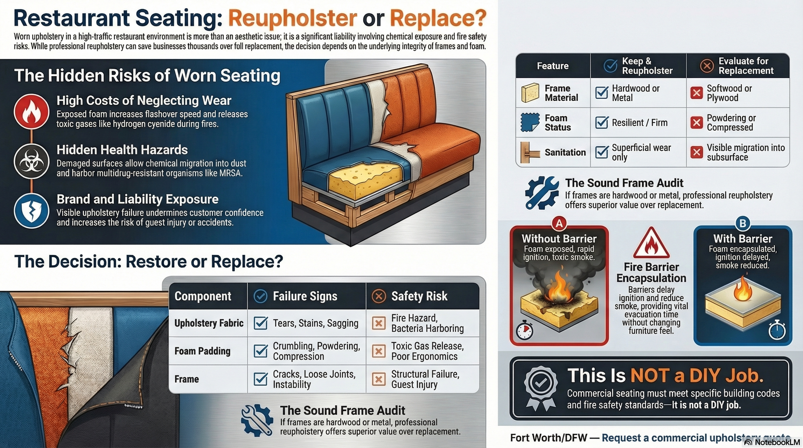 Restaurant Seating Reupholstery Guide