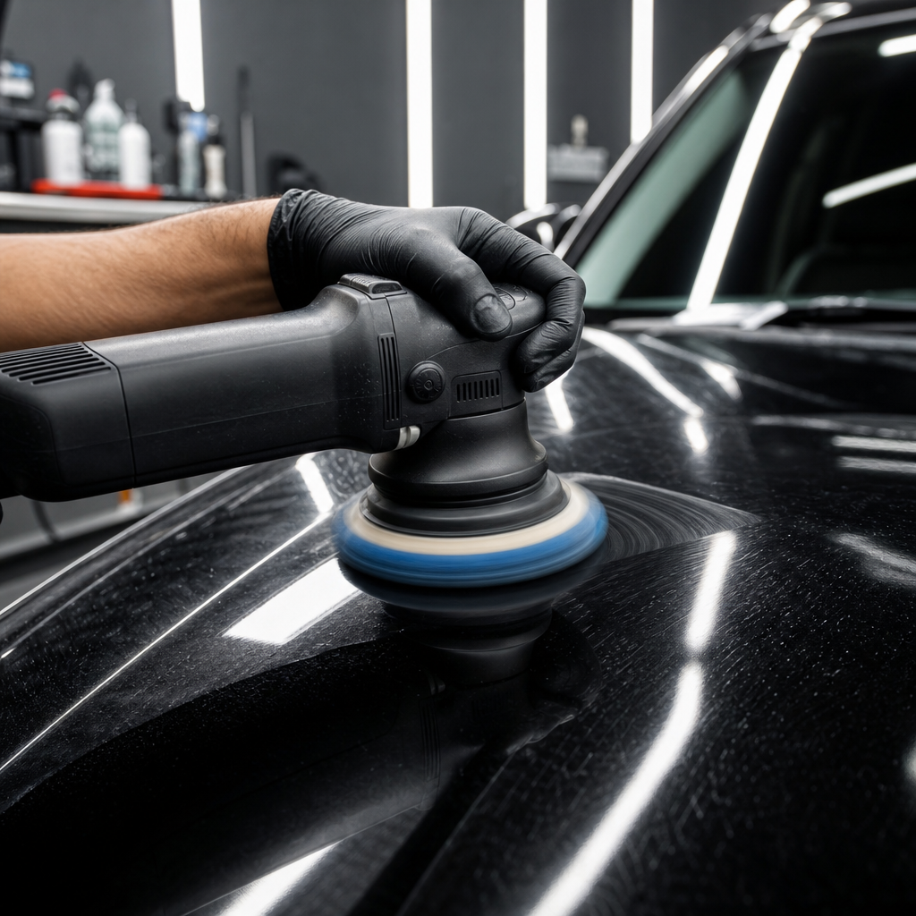 Paint correction machine polishing Dallas Fort Worth