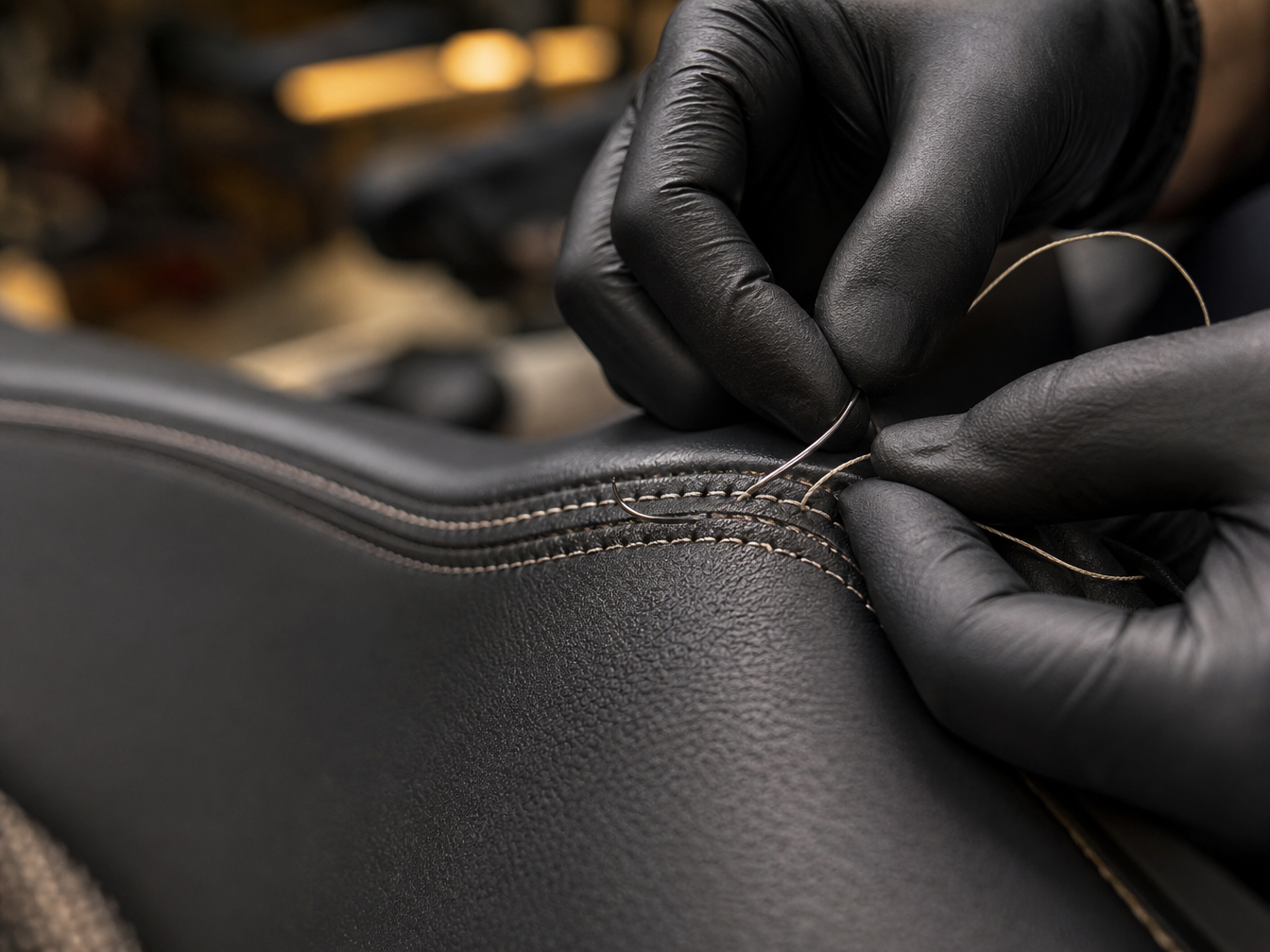 Exotic car leather upholstery work serving Dallas TX