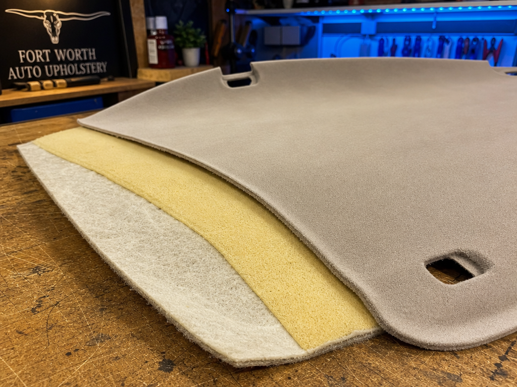 Automotive headliner tri-laminate material — My Upholstery Guys Fort Worth