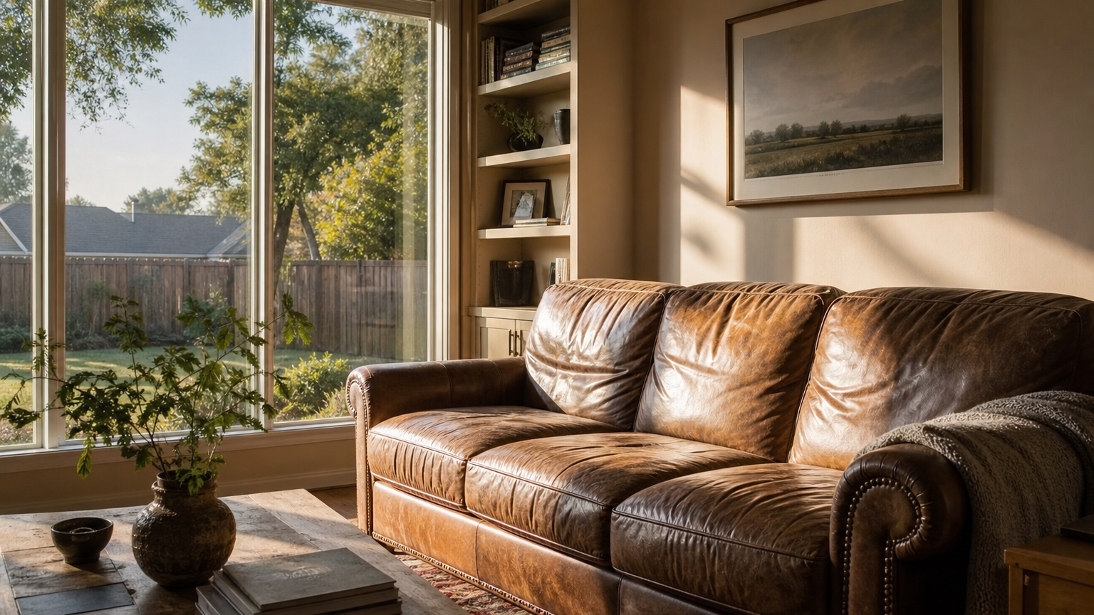 Protecting leather furniture from Texas heat Fort Worth