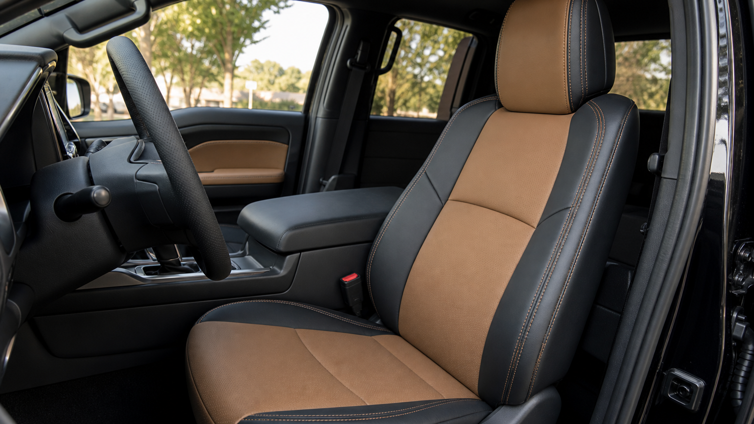 Completed custom auto upholstery installation — My Upholstery Guys Fort Worth