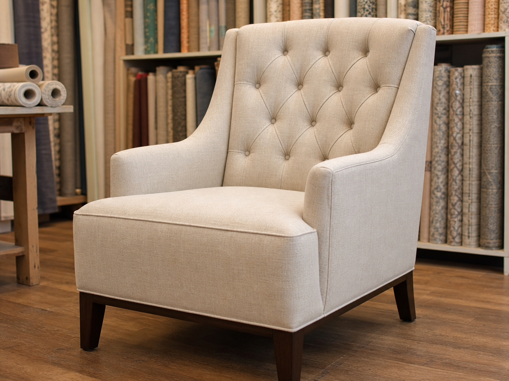 Residential upholstery Fort Worth — furniture reupholstery in shop