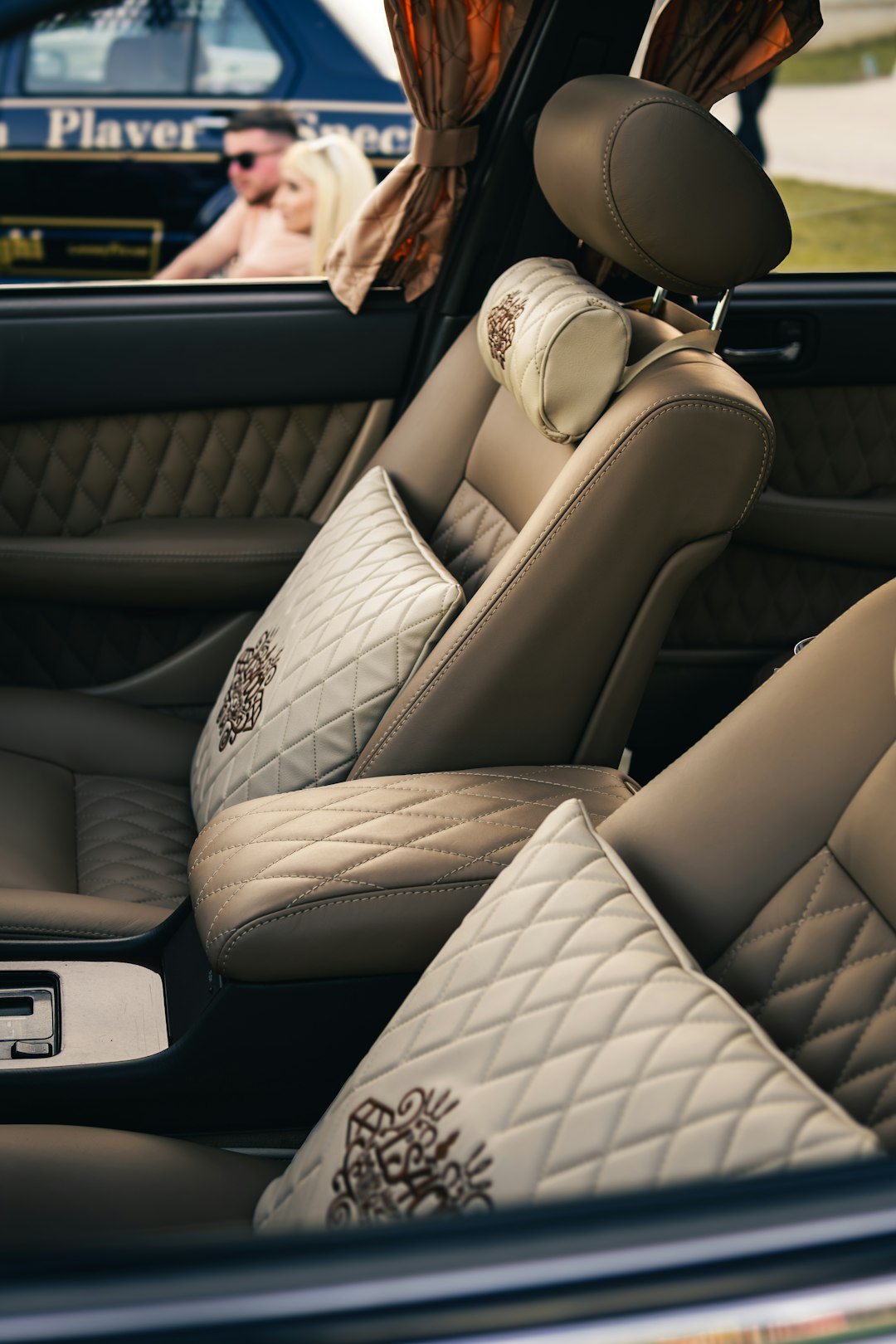 Auto upholstery shop Fort Worth — car seat leather work in progress