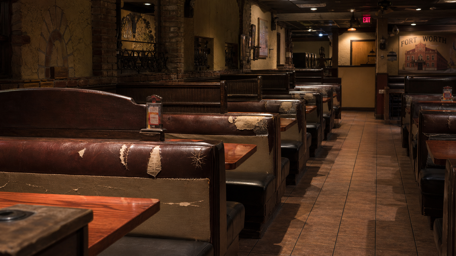 Worn restaurant seating cost and reupholstery Fort Worth