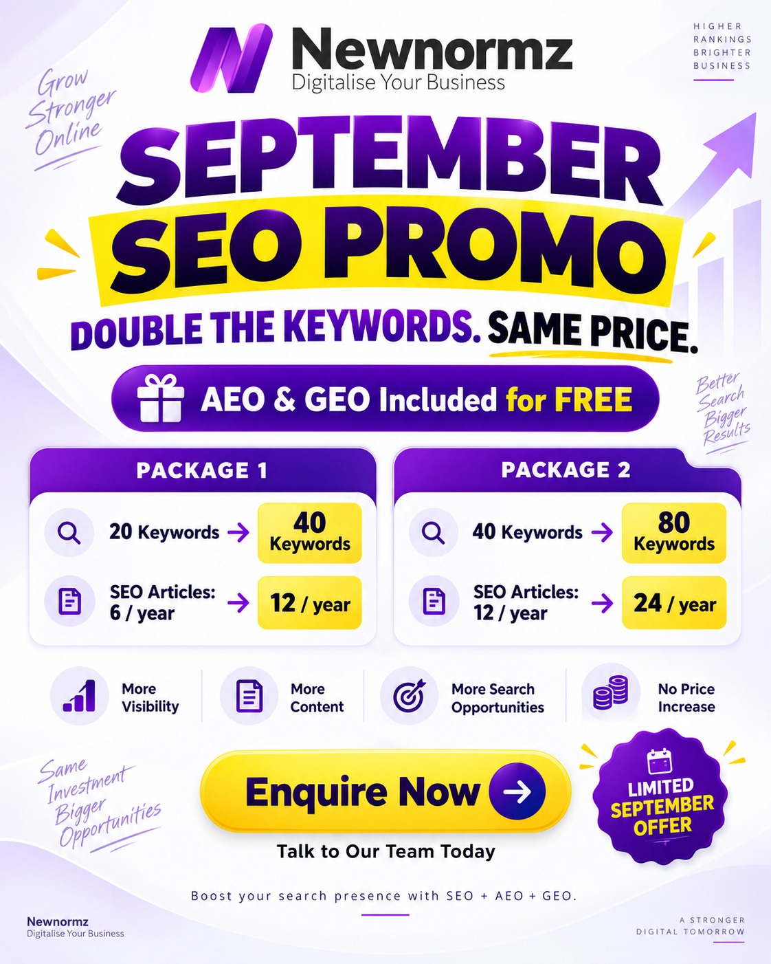 Newnormz SEO promotion