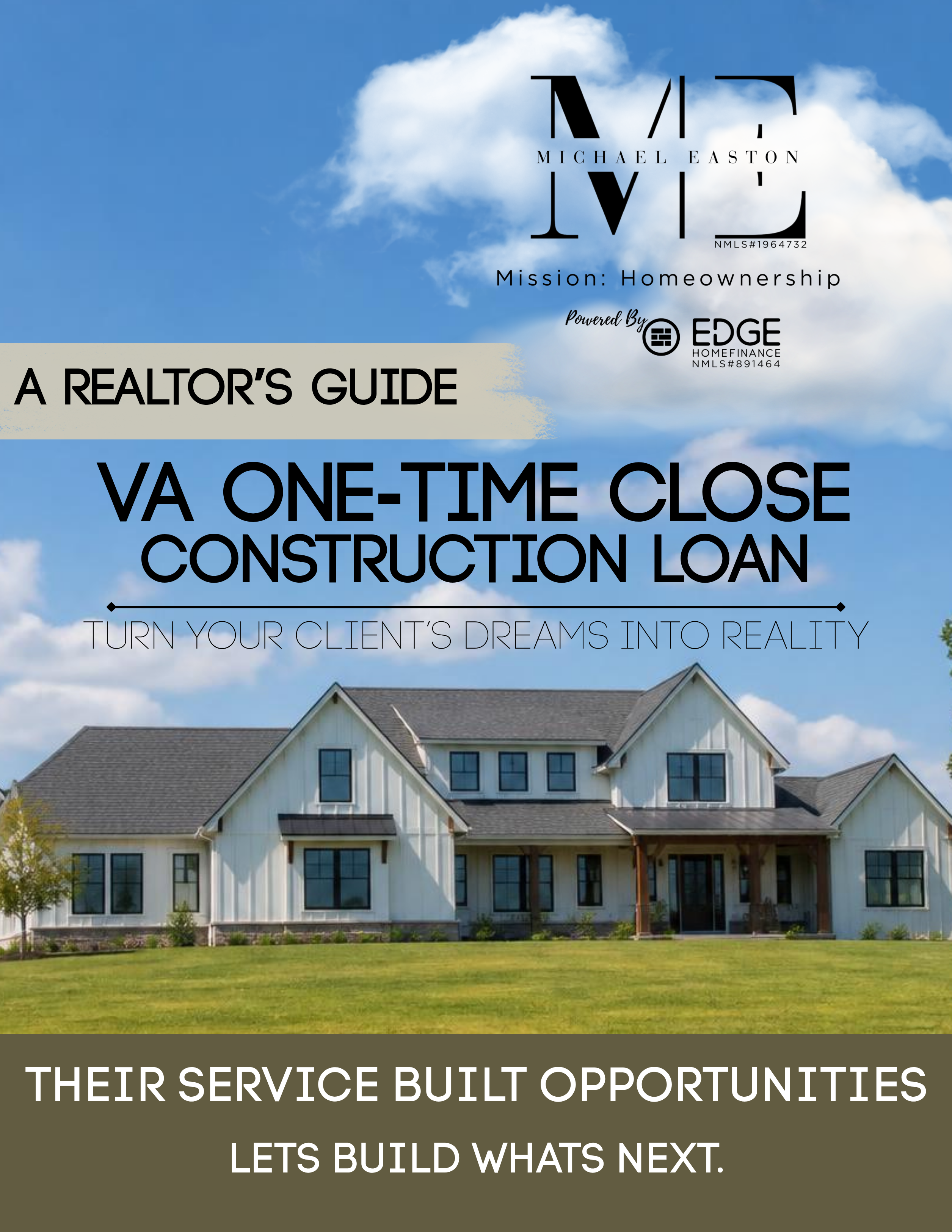 A Realtor's Guide to VA One-Time Close Construction Loans