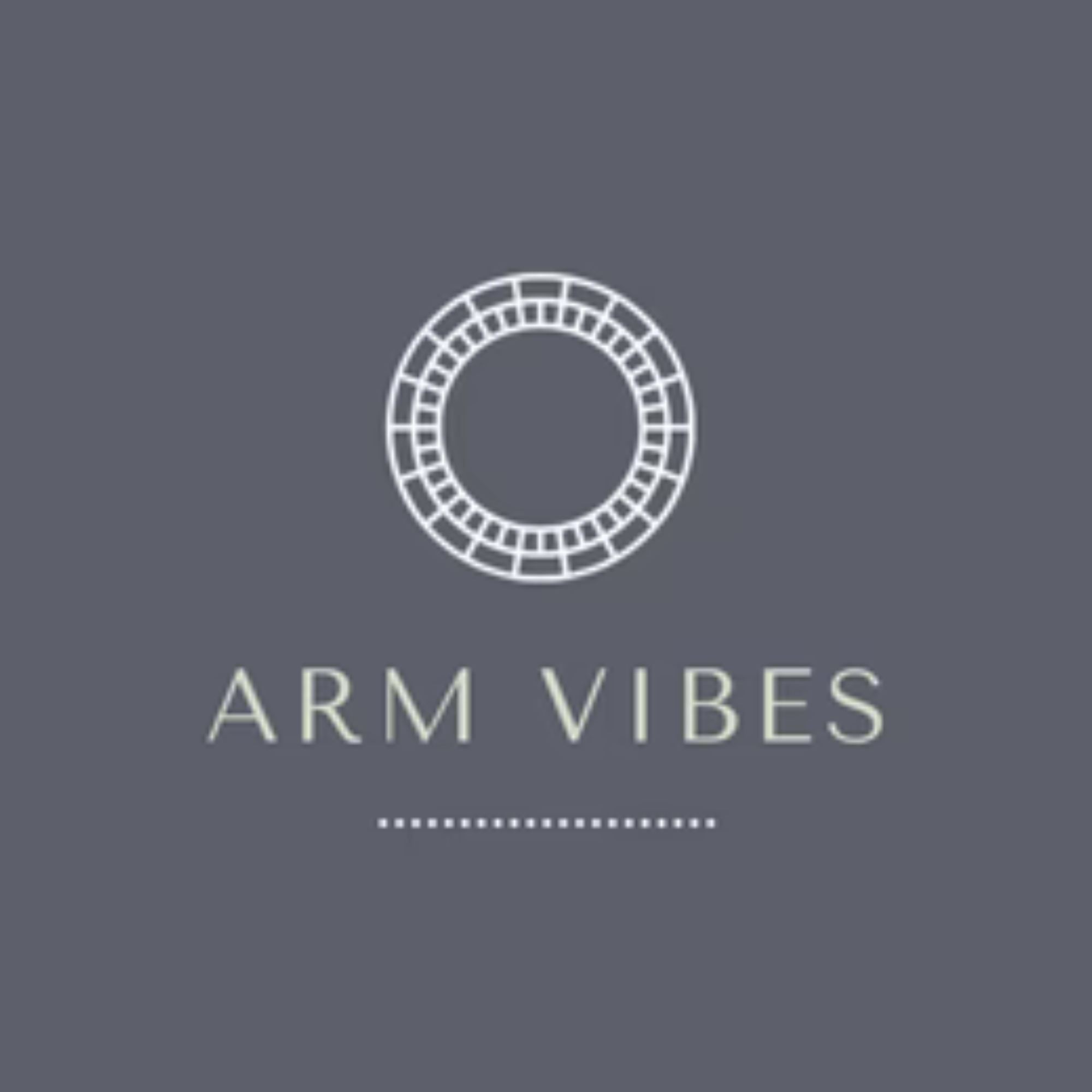 Arm Vibes brand website and business client logo