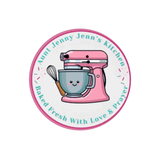 Aunt Jenny Jenn's Kitchen custom cookies bakery website client logo