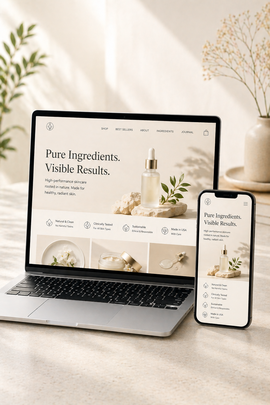 Custom website development showing clean code structure and modern web design techniques for small business websites