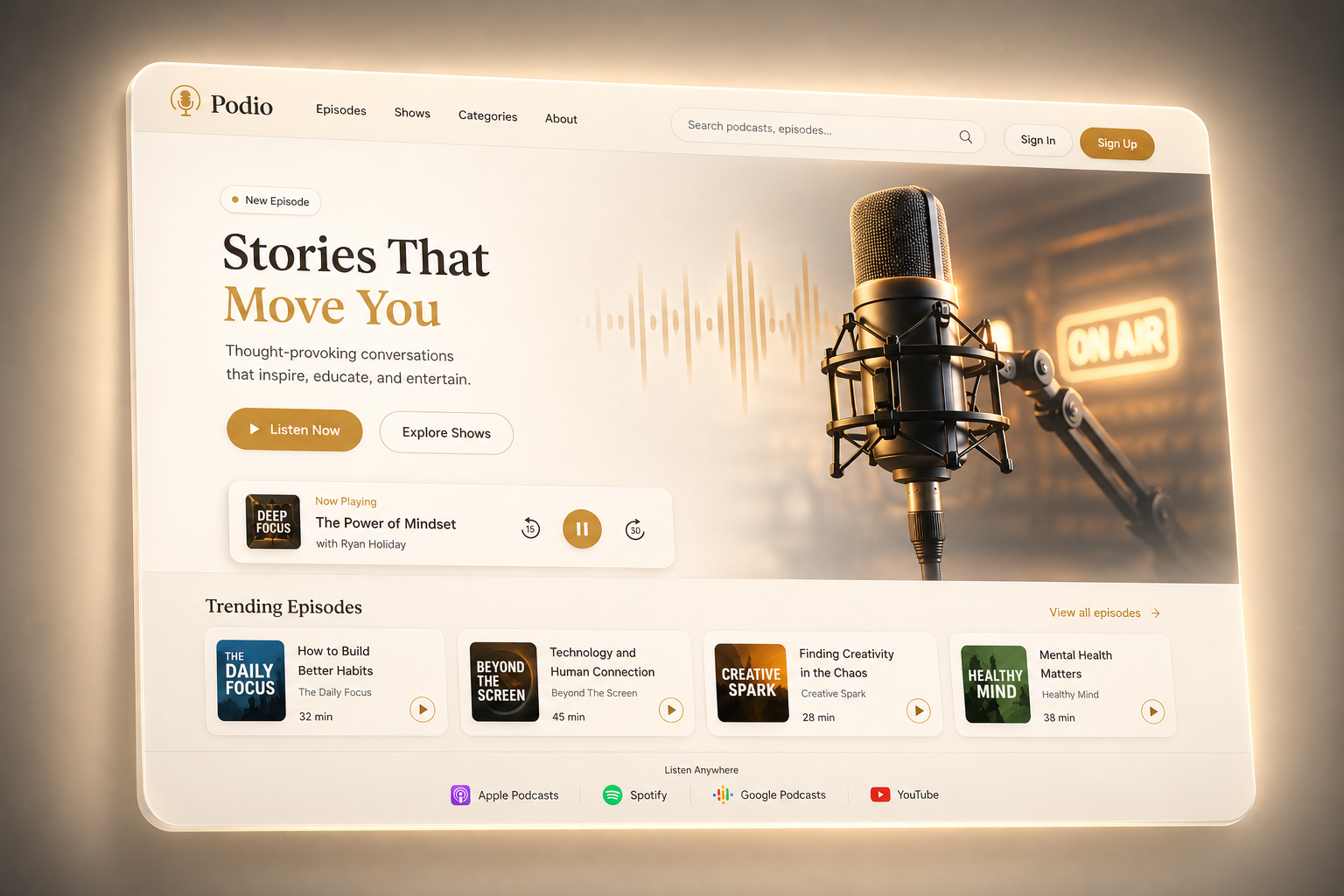 Custom website design project preview showing a professional business website layout built by American Dreams Marketing