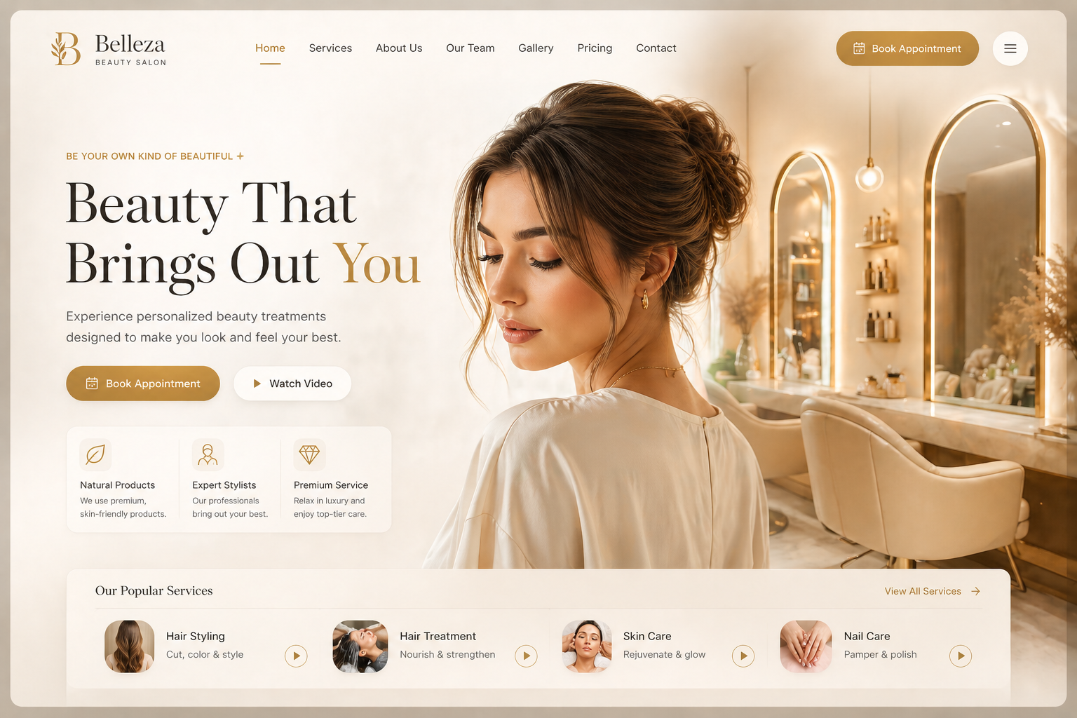 Custom website design preview for a La Grange Kentucky small business showing a professional desktop website layout